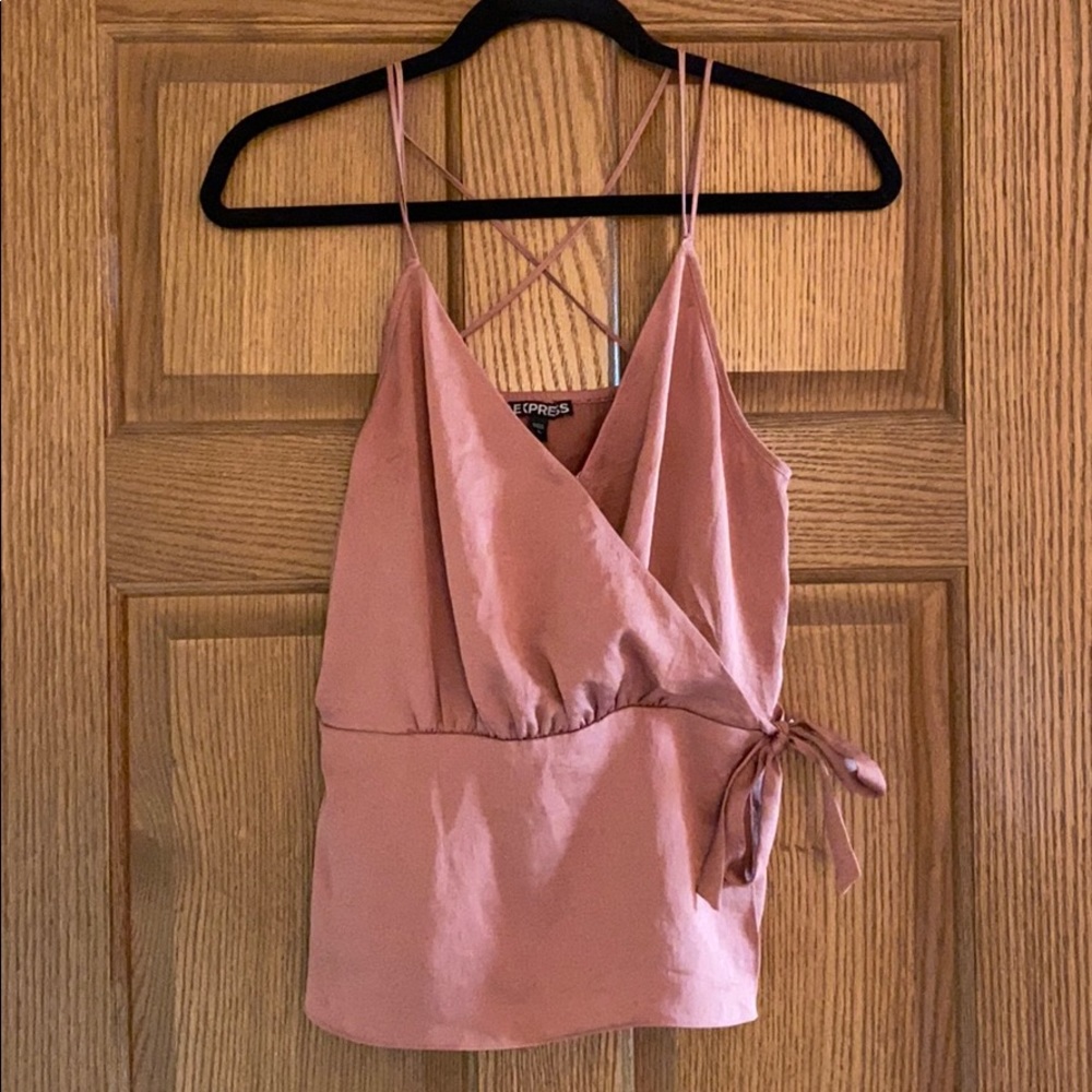 Strapped tank top blouse